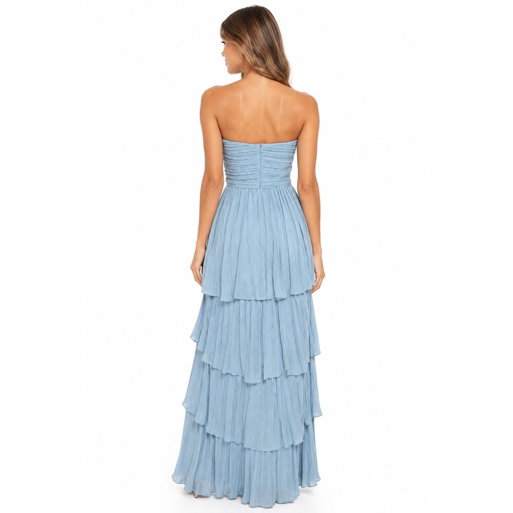 Lulus Slate Blue Formal Maxi Dress Size XL Long